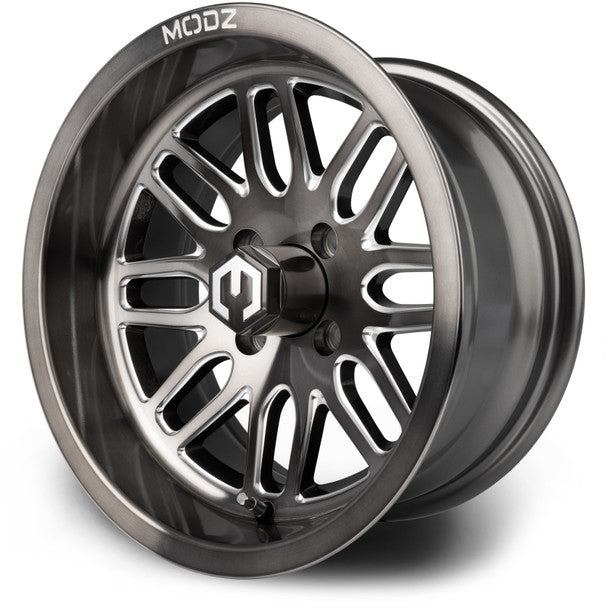 MODZ® Mayhem Gunmetal 14" Golf Cart Wheel