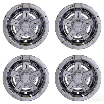 RHOX Wheel Cover, SET OF 4, 8" Vegas Chrome