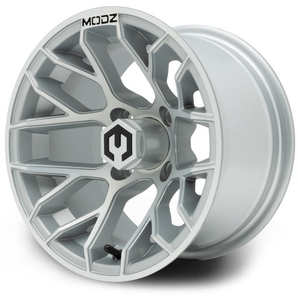 MODZ® Matrix Silver 12" Golf Cart Wheel