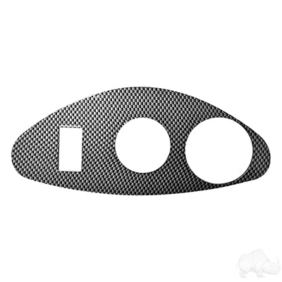 Dash Cover Plate, Carbon Fiber, E-Z-Go RXV Freedom