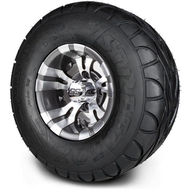 MODZ® 10" Vampire Gunmetal Wheels on 22x11.00-10 MODZ Street Fox Radial Tire