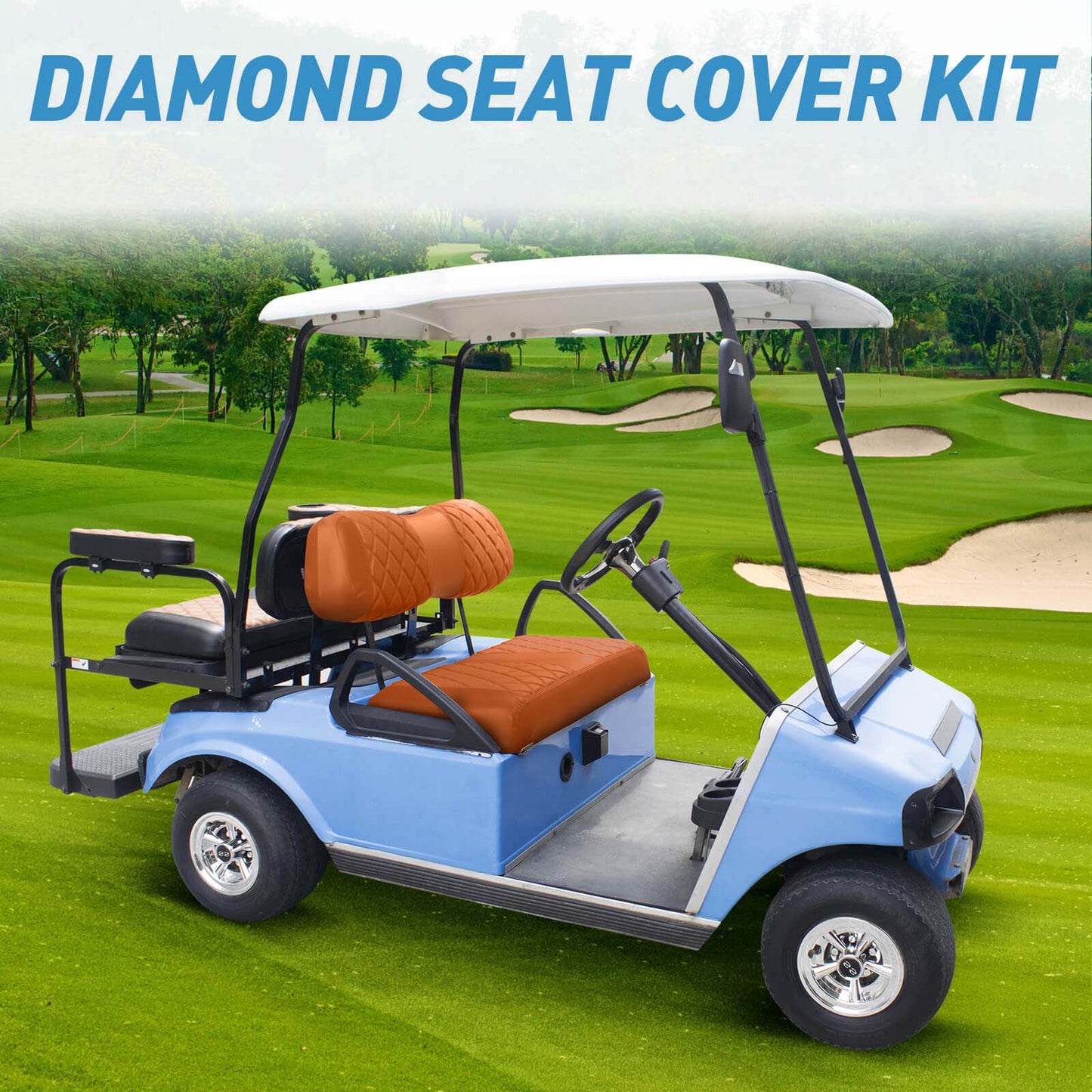 Nokins Seat Cover (All-Brown) Club Car DS 2000+