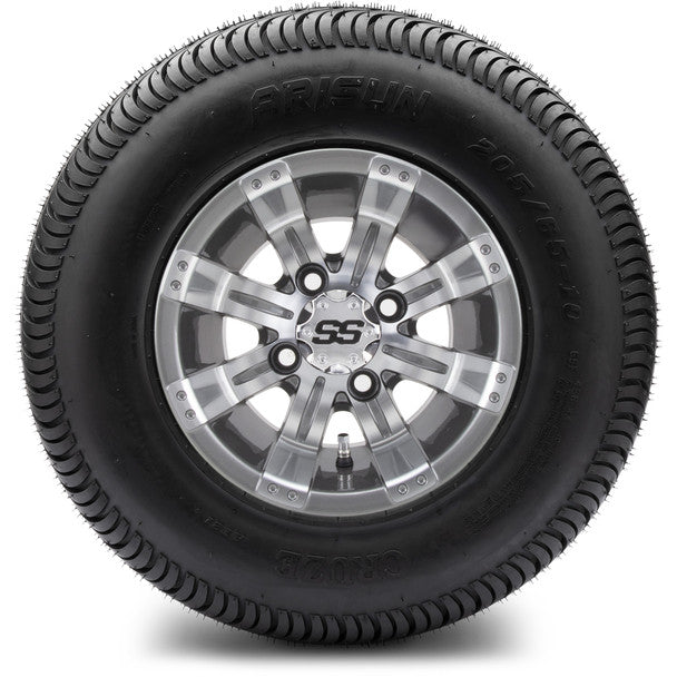 MODZ® 10" Tempest Gunmetal Wheels on Arisun Cruze 205/65-10 Street Tire