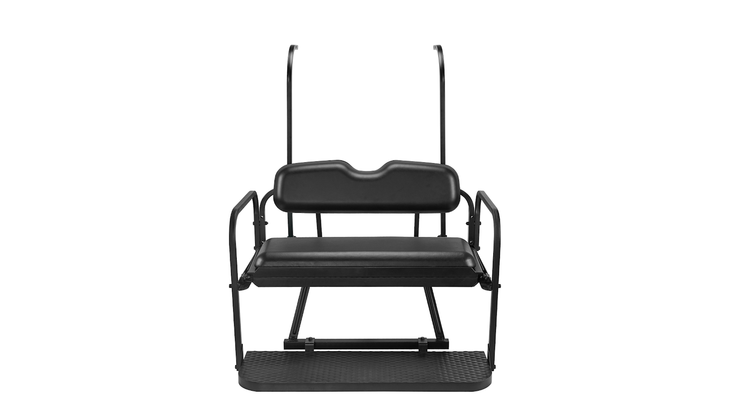 Club Car DS Older Style Rear Seat Kit 1982-2000.5 (Black Cushions)