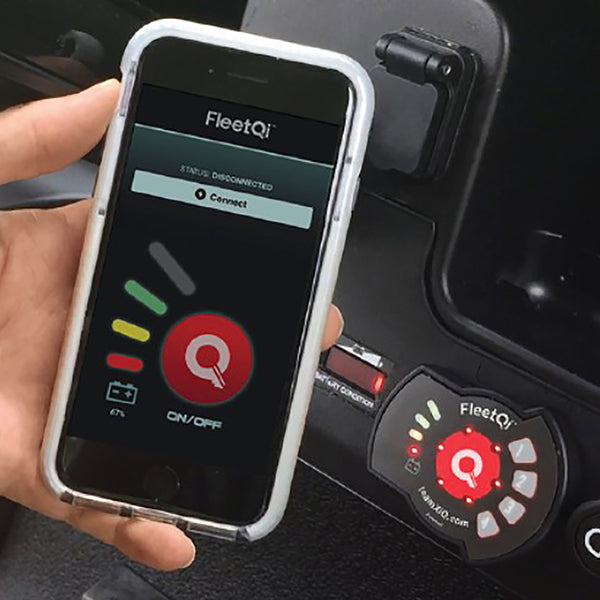 FleetQi Keyless Ignition Switch System with Digital Battery Monitor, 12-48V