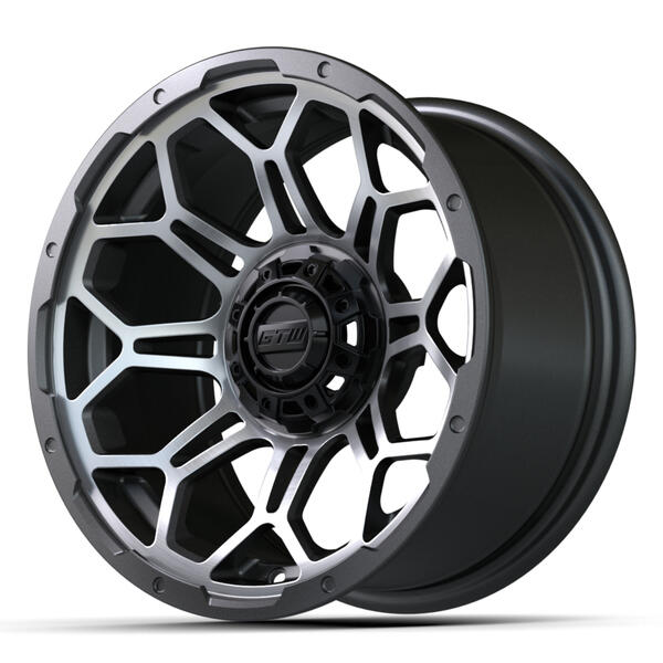14″ GTW® Bravo Wheel (Matte Gray-Machined)