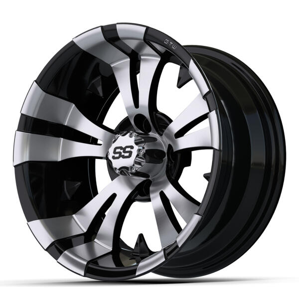 GTW® Vampire 14x7 Machined & Black Wheel (3:4 Offset)