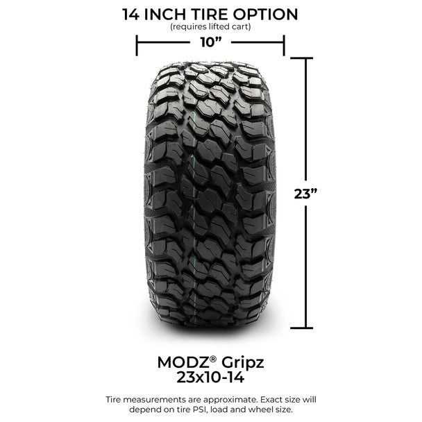 MODZ® GRIPZ 23x10-14 All Terrain Golf Cart Tire