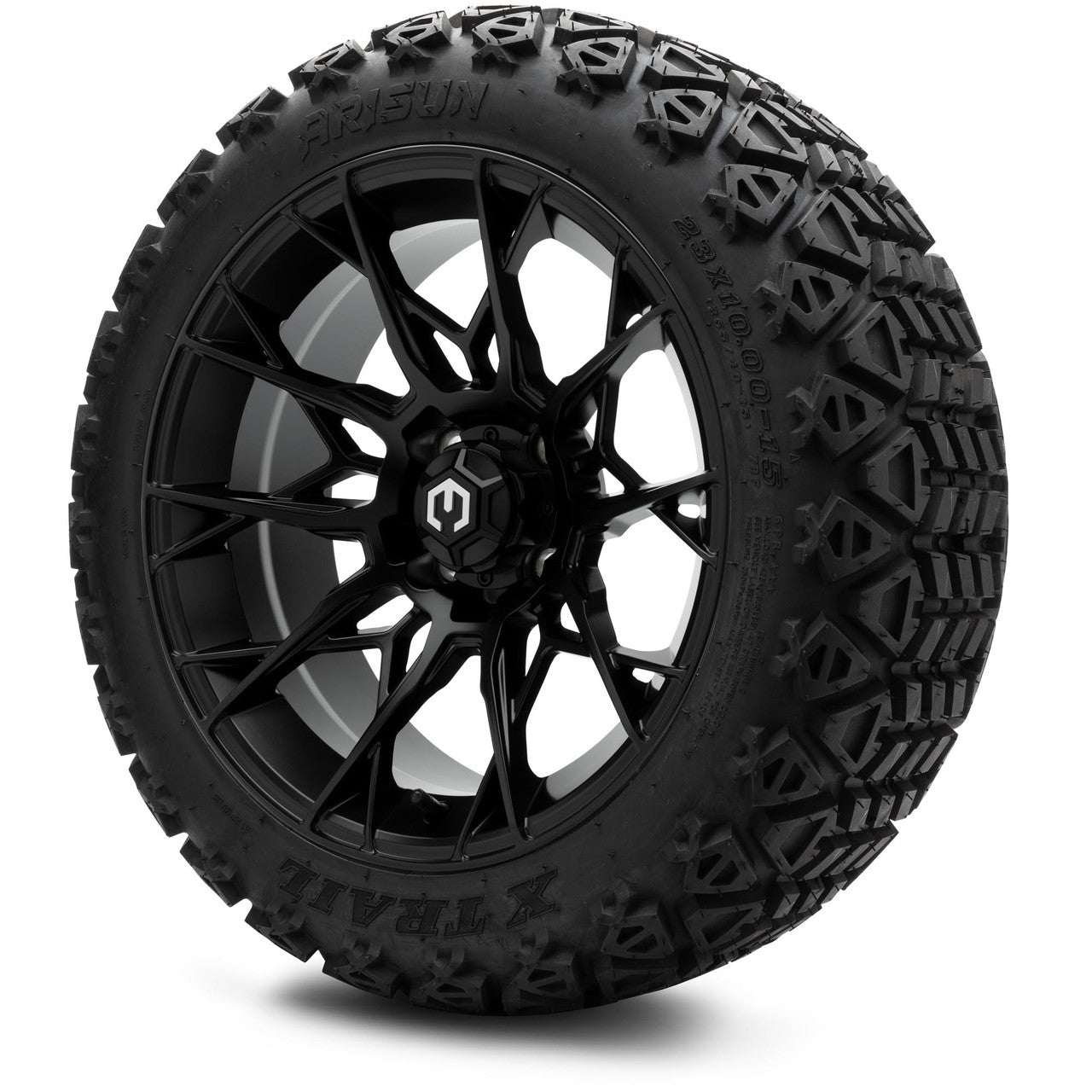 MODZ® 15" Chaos Matte Black Wheels & 23x10x15 Off-Road Tires