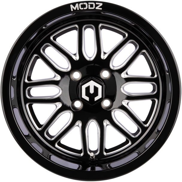 MODZ® Mayhem Glossy Black 14" Golf Cart Wheel