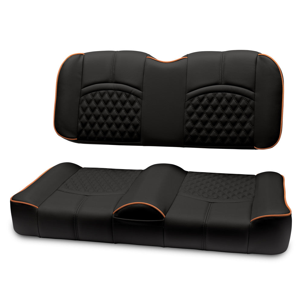 MODZ® FS1 CUSTOM FRONT SEAT - BLACK BASE Fits: EZGO TXT(1995+)/ RXV(2008+)