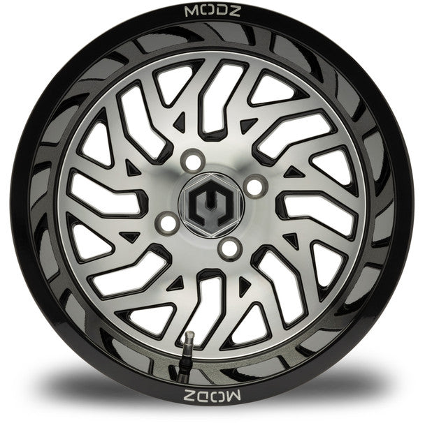 MODZ® 14" Carnage Machined Black Golf Cart Wheel
