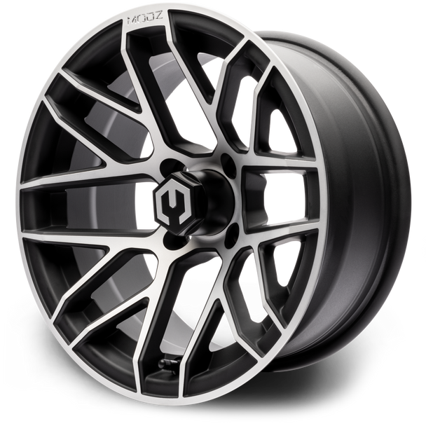 MODZ® Matrix Machine & Black 14" Golf Cart Wheel