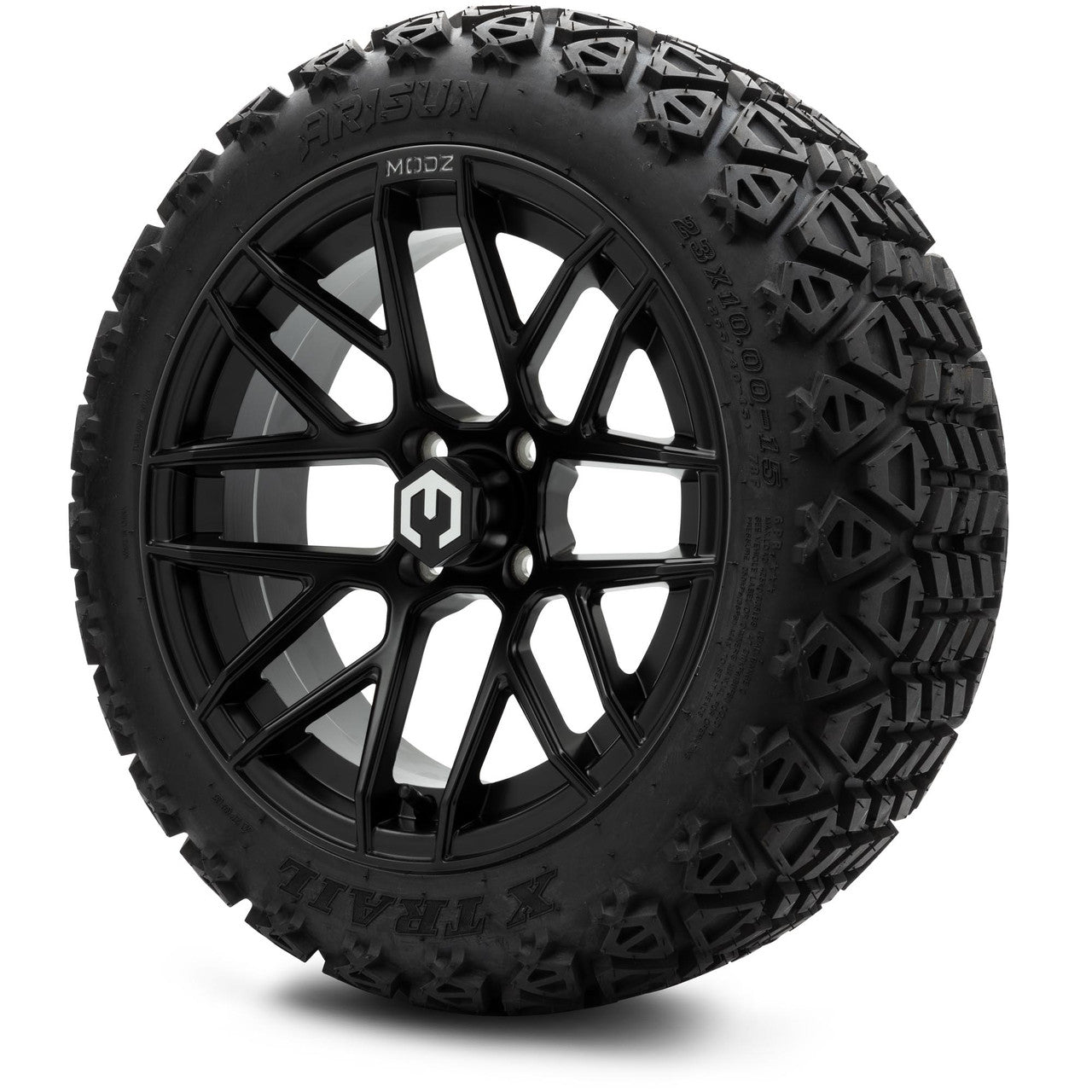 MODZ® 15" Matrix Matte Black Wheels & 23x10x15 Off-Road Tires