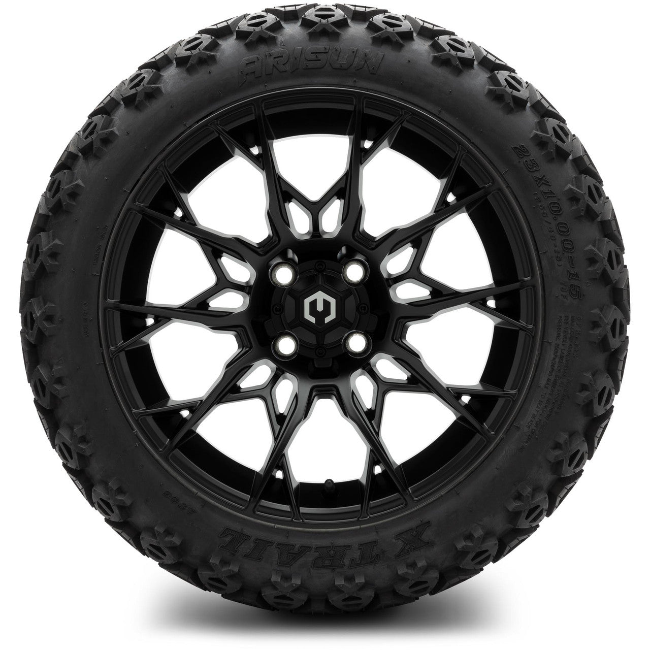 MODZ® 15" Chaos Matte Black Wheels & 23x10x15 Off-Road Tires