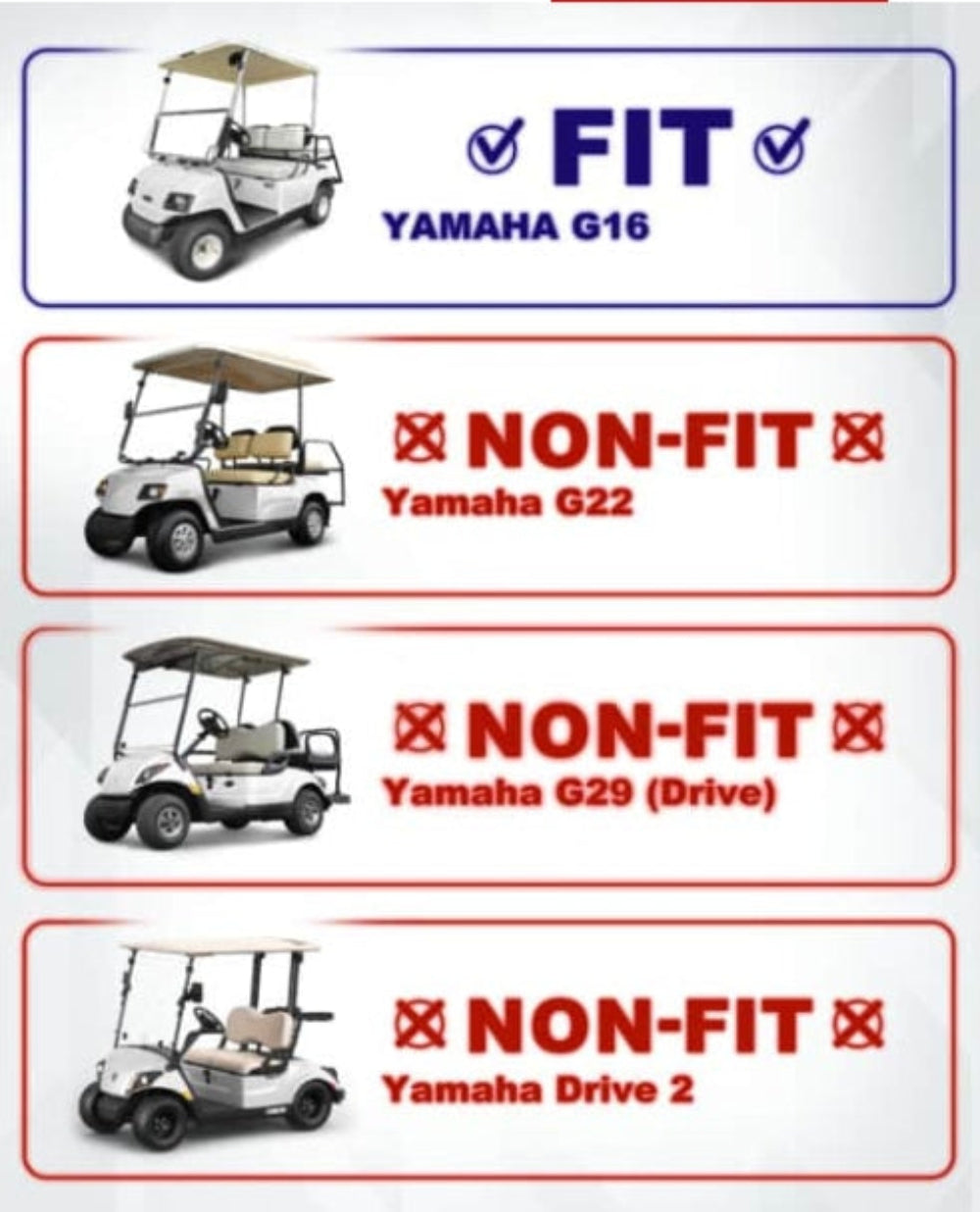 MOAB DOT Approved Windshield Clear Foldable for Yamaha G16 (AS4)