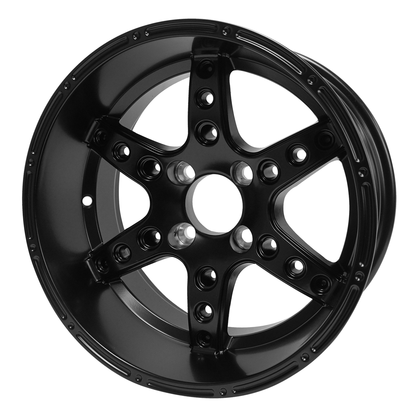 14″ Turbine Matte Black Wheel – Aluminum Alloy