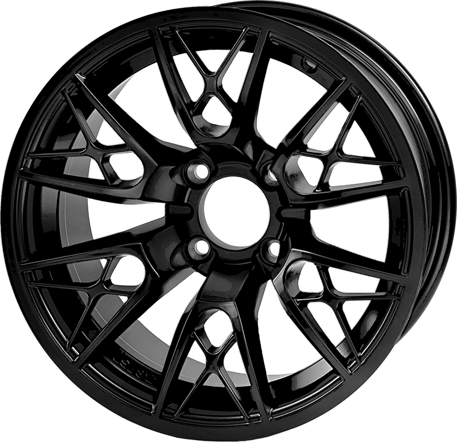 14″ Saber Tooth Glossy Black Wheel – Aluminum Alloy