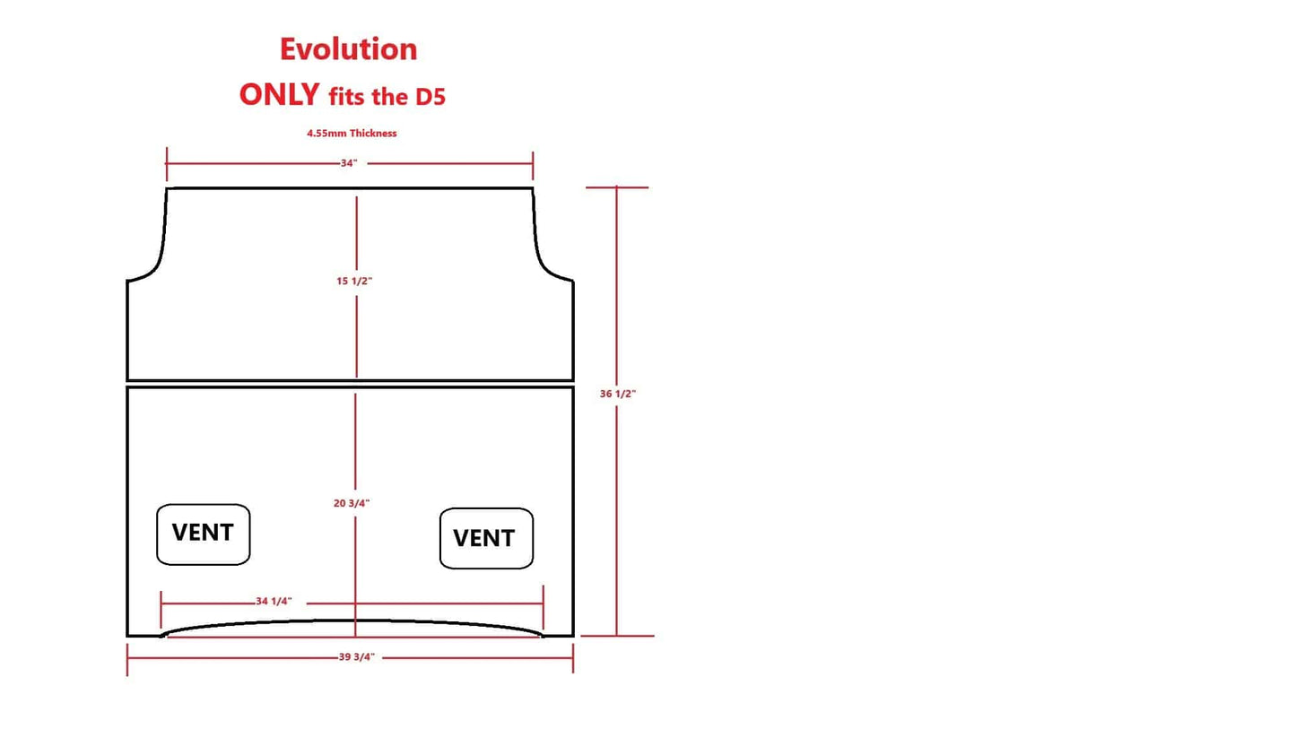 Evolution D5 Tinted Foldable Windshield with Vents