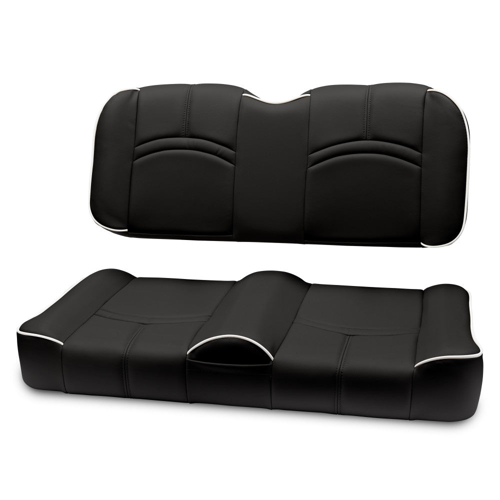MODZ® FS1 CUSTOM FRONT SEAT - BLACK BASE Fits: EZGO TXT(1995+)/ RXV(2008+)