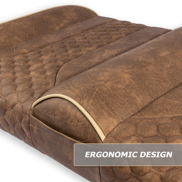 MODZ® FS2 CUSTOM FRONT SEAT - BROWN BASE: Fits EZGO TXT (1995+)/RXV 2008+)