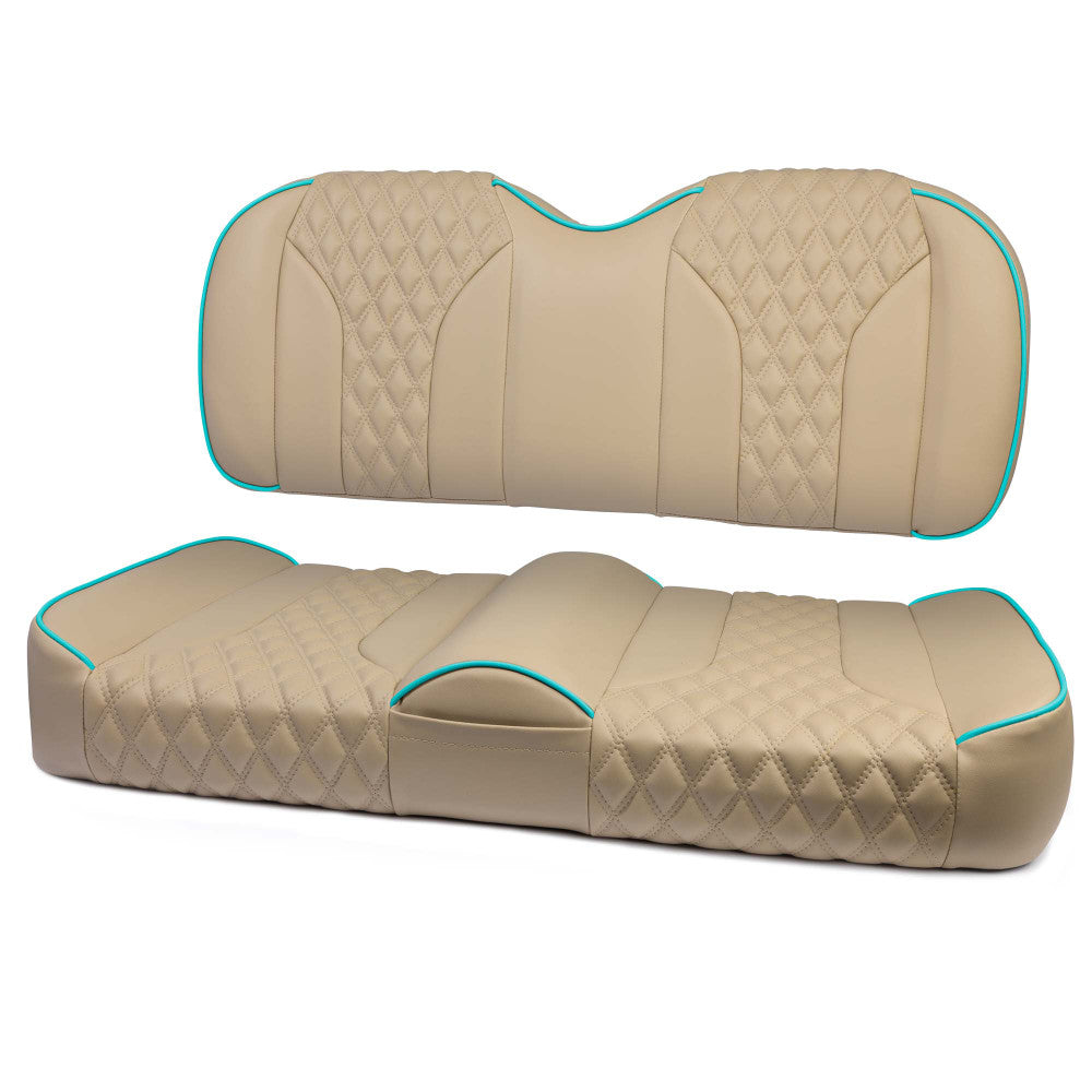 MODZ® FS2 CUSTOM FRONT SEAT - KHAKI BASE Fits: EZGO TXT (1995+)/RXV(2008+)