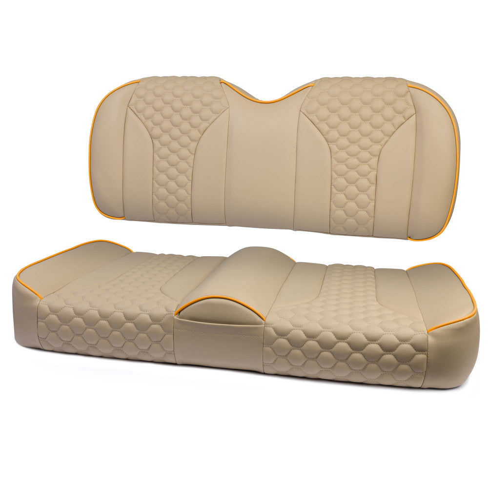MODZ® FS2 CUSTOM FRONT SEAT - KHAKI BASE Fits: EZGO TXT (1995+)/RXV(2008+)