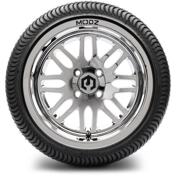 14" Mayhem Chrome Wheels & Street Tires Combo MODZ
