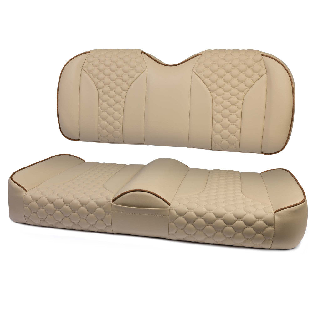 MODZ® FS2 CUSTOM FRONT SEAT - KHAKI BASE Fits: EZGO TXT (1995+)/RXV(2008+)
