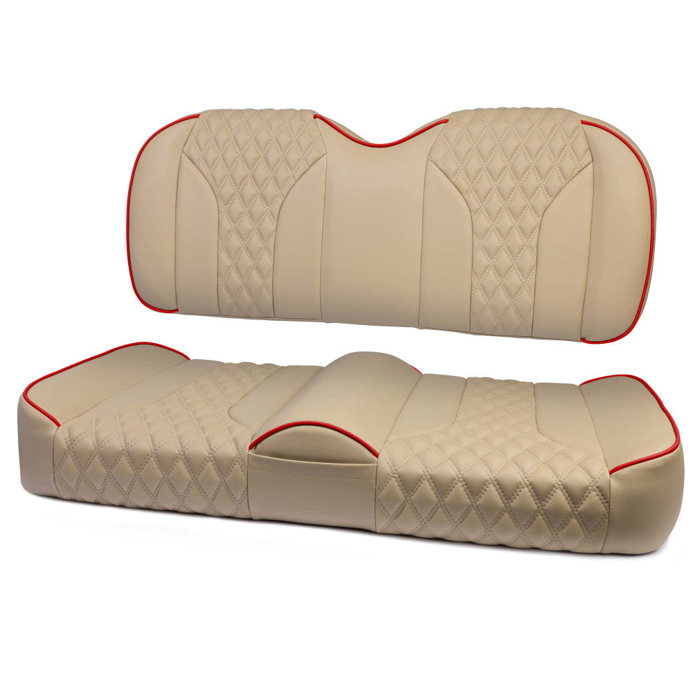 MODZ® FS2 CUSTOM FRONT SEAT - KHAKI BASE Fits: EZGO TXT (1995+)/RXV(2008+)