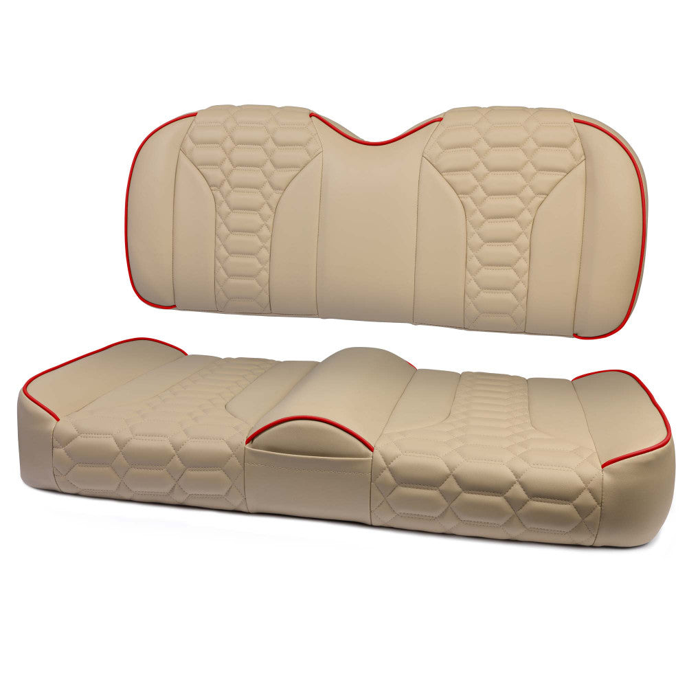 MODZ® FS2 CUSTOM FRONT SEAT - KHAKI BASE Fits: EZGO TXT (1995+)/RXV(2008+)