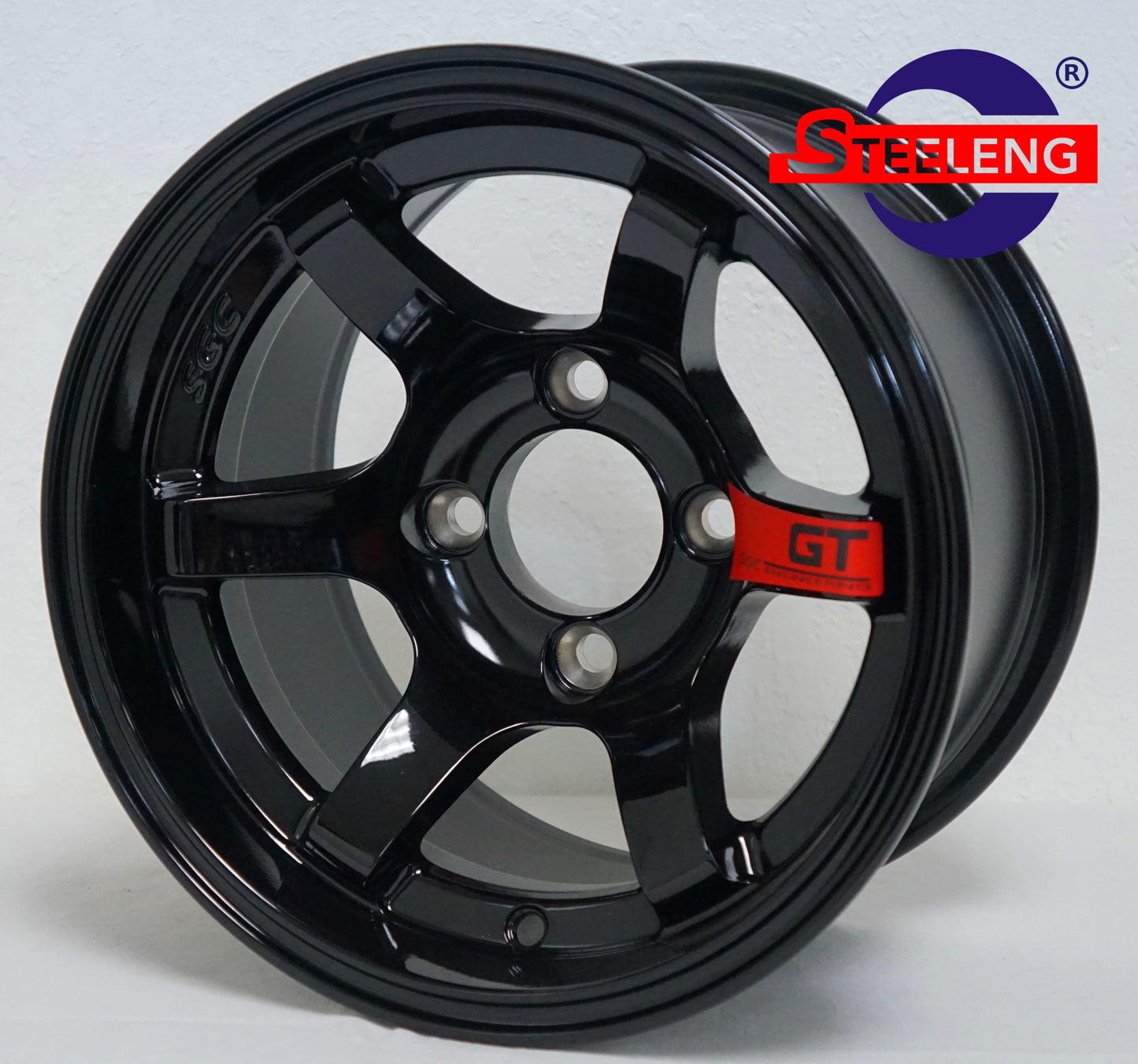 12"X7" BLACK 'GT' ALUMINUM ALLOY WHEELS / 20x10-12 All-Terrain