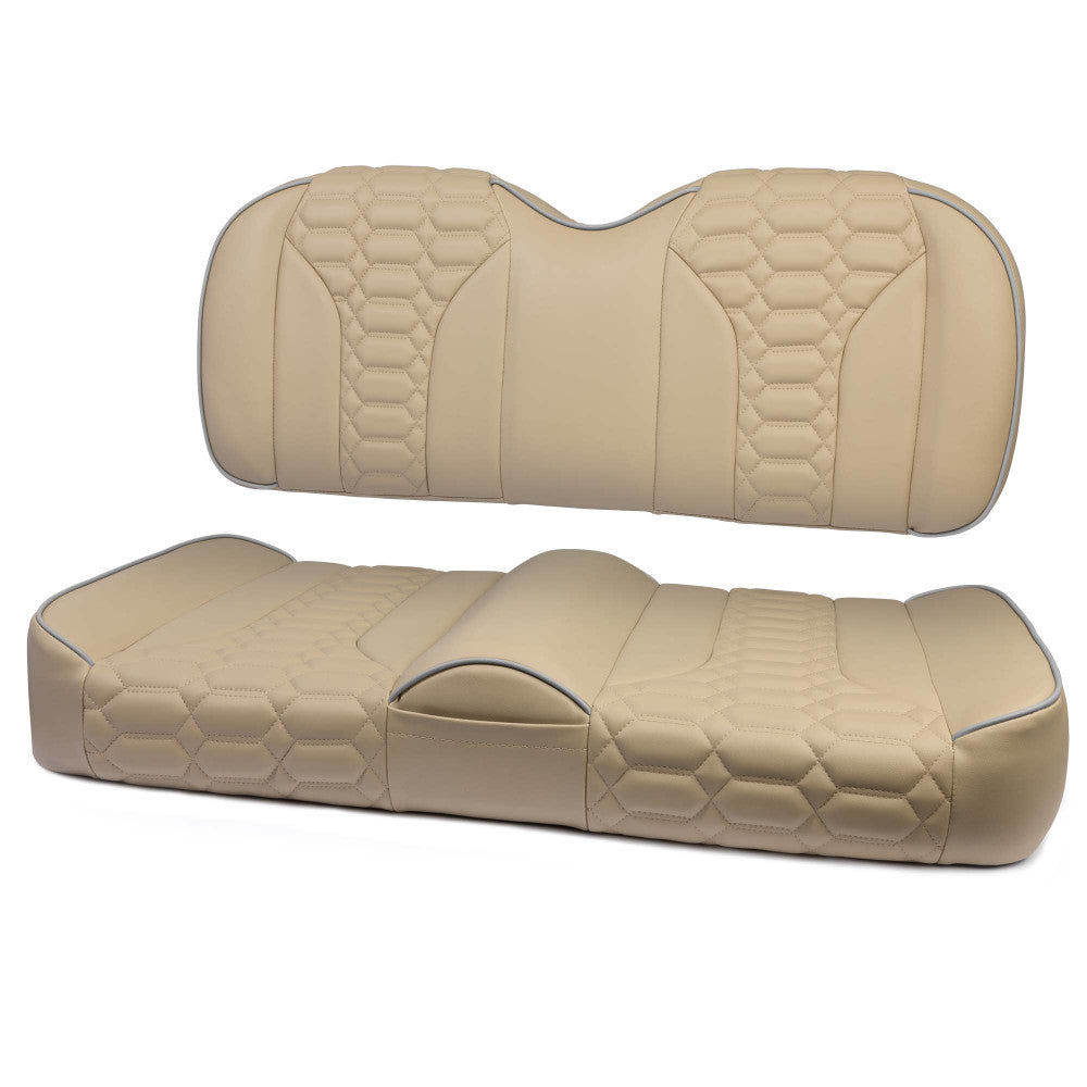 MODZ® FS2 CUSTOM FRONT SEAT - KHAKI BASE Fits: EZGO TXT (1995+)/RXV(2008+)