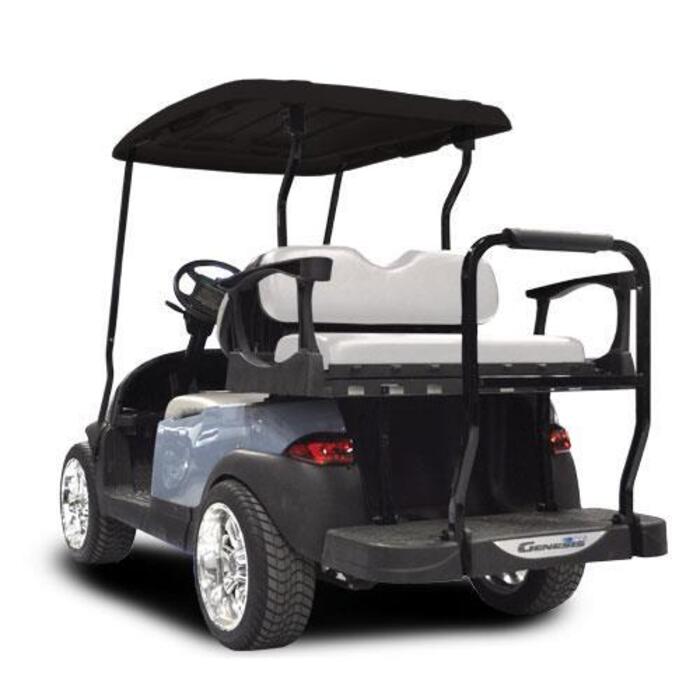 MadJax® Genesis 250 with Standard White Steel Rear Flip Seat - Club Car DS