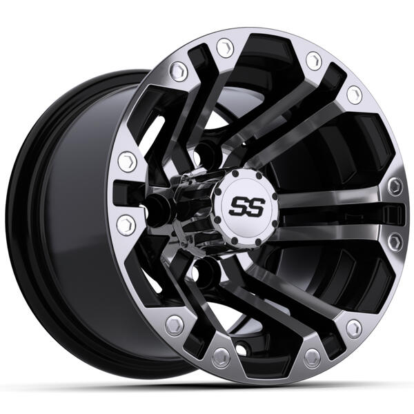 10″ GTW® Specter Black with Machined Accents Wheel