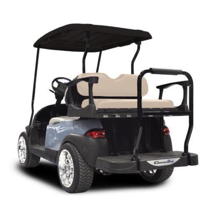 MadJax® Genesis 250 with Standard Buff Steel Rear Flip Seat - Club Car ...