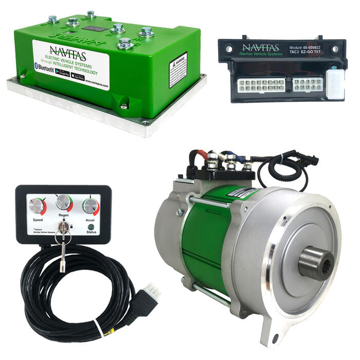 E-Z-GO S4/L6/MPT/Utility 440A 4KW Navitas DC to AC Conversion Kit with On-the-Fly Programmer