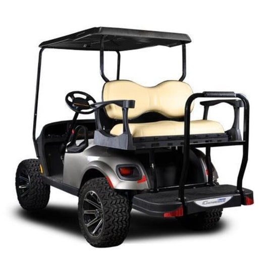 MadJax® Genesis 250 with Deluxe Tan Steel Rear Flip Seat - E-Z-GO TXT