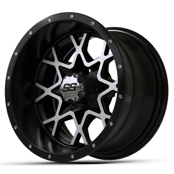 12″ GTW® Vortex Matte Black & Machined Wheel