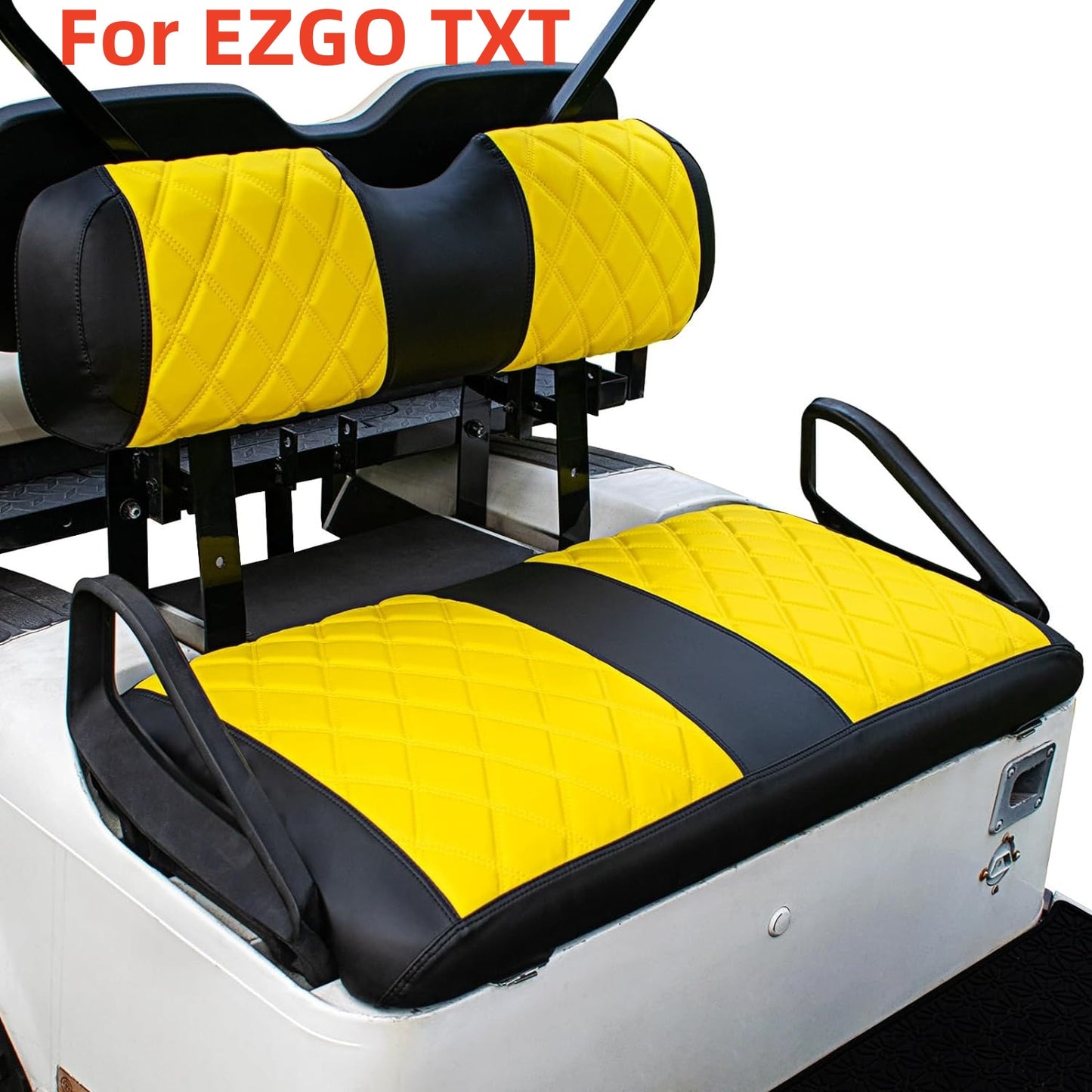Nokins Seat Cover (Black & Yellow) EZGO TXT