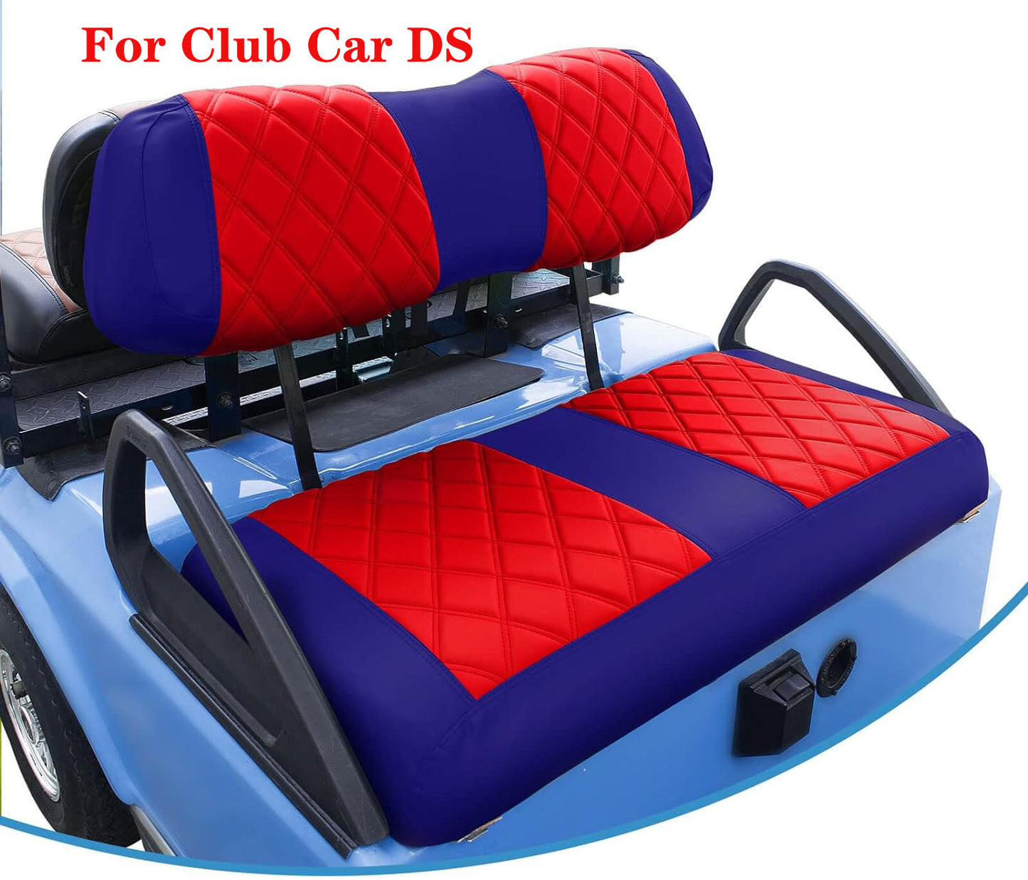 Nokins Seat Cover (Red & Blue) Club Car DS 2000+