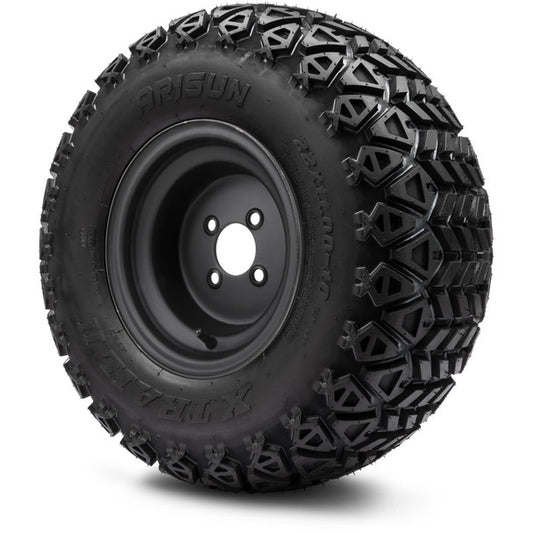 MODZ® 10" Steel Matte Black Wheels & Off-Road Tires Combo Wheels & Off-Road Tires Combo