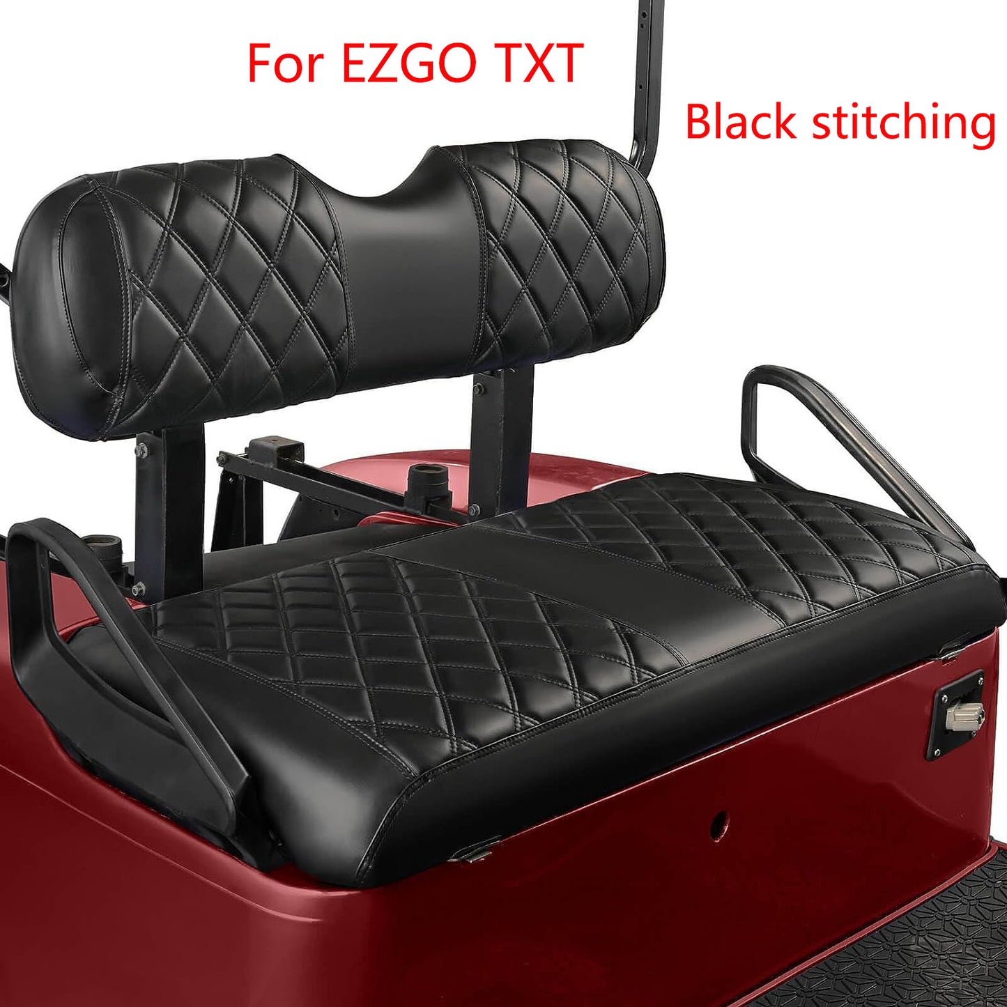 Nokins Seat Cover (Black with Black Stitching) EZGO TXT