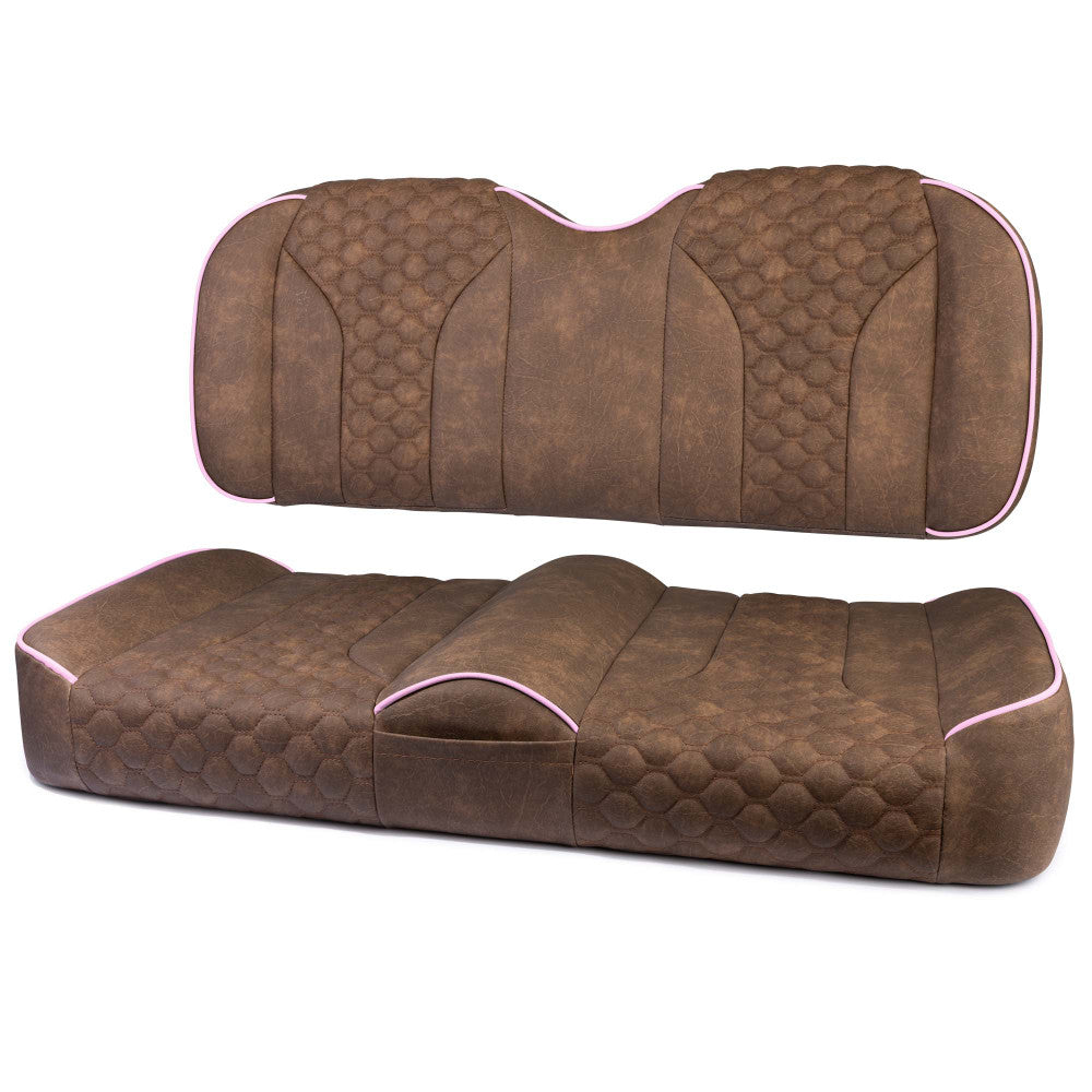 MODZ® FS2 CUSTOM FRONT SEAT - BROWN BASE: Fits: Yamaha G29 Drive (2007-2016)/ Drive 2 (2017+)