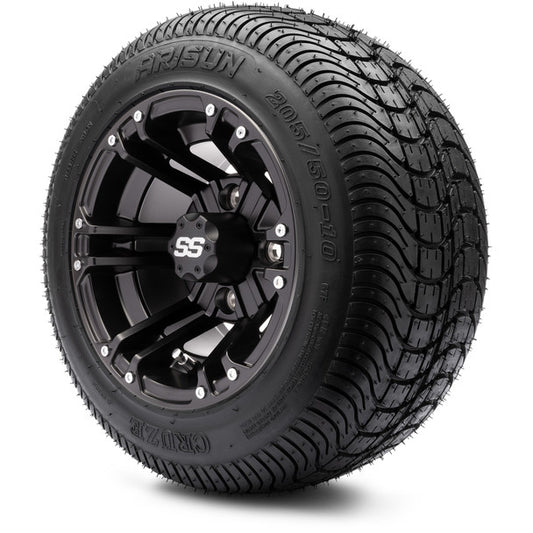 MODZ® 10" Enforcer Matte Black Wheels on Arisun Cruze 205/50-10 Street Tire MODZ