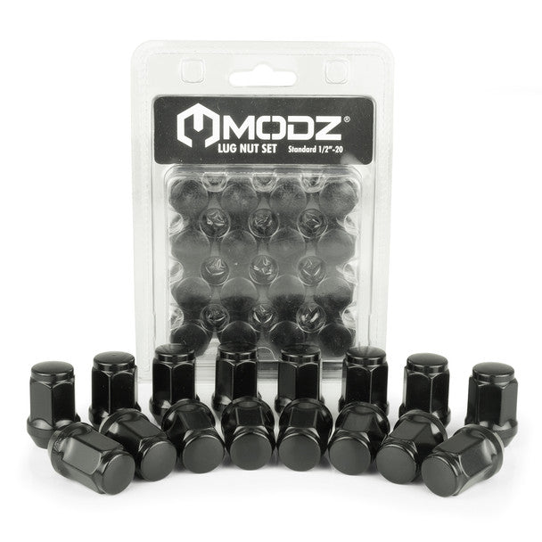 MODZ® Black Golf Cart Lug Nuts (Standard Lugs) - Pack of 16