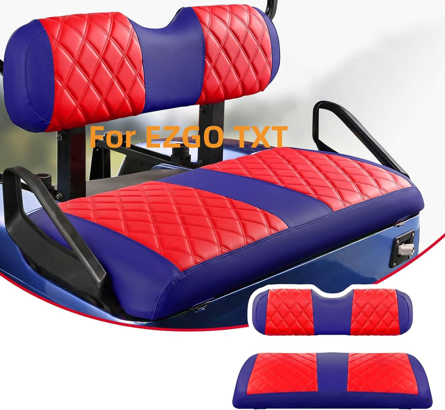 Nokins Seat Cover (Red & Blue) EZGO TXT