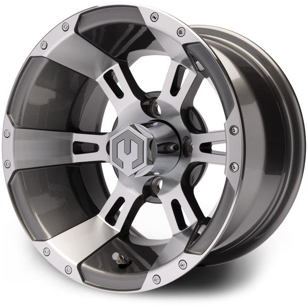 MODZ® Ambush Gunmetal 12" Golf Cart Wheel