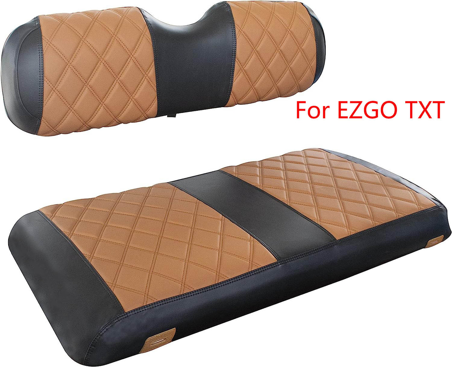 Nokins Seat Cover (Black & Brown) EZGO TXT