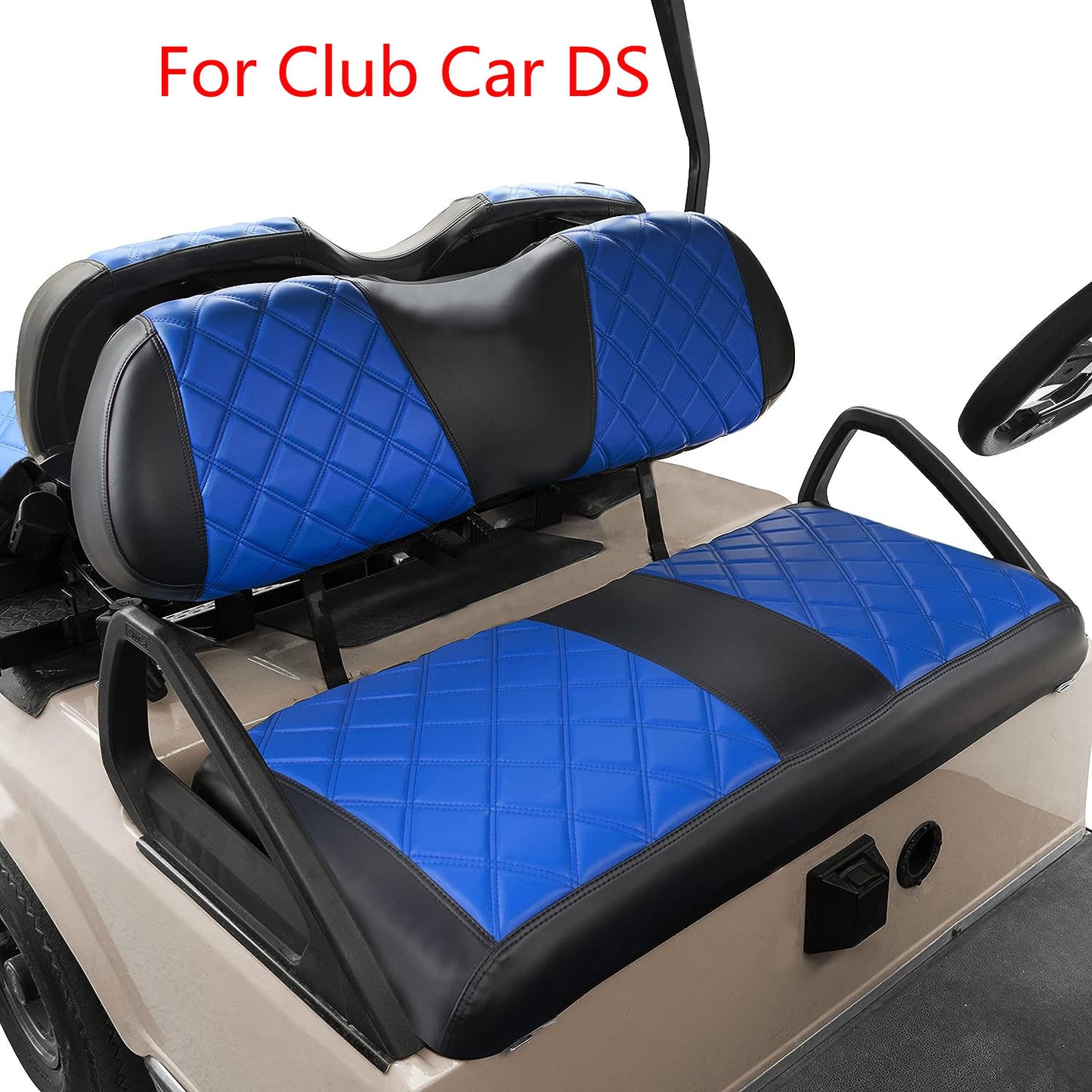 Nokins Seat Cover (Black & Blue) Club Car DS 2000+